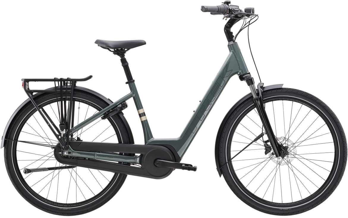 Trek 2024 District+ 2 Lowstep 400Wh Electric Hybrid Bike S KESWICK