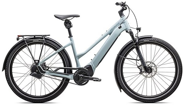 Specialized 2025 Turbo Vado 5.0 IGH Step-Through Electric Hybrid Bike L Satin Seafoam / Lapis Pearl / Glacial Metallic