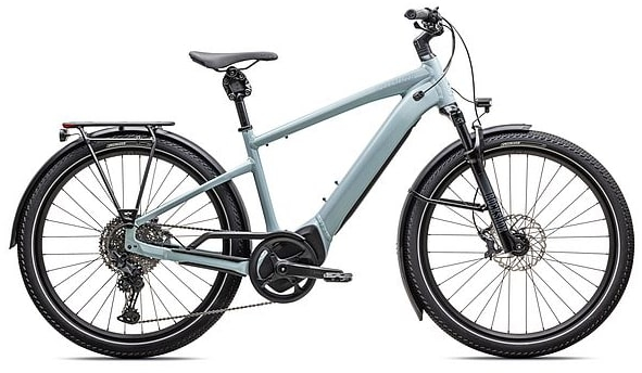Specialized 2025 Turbo Vado 5.0 Electric Hybrid Bike L Satin Seafoam / Lapis Pearl / Glacial Metallic - Cycles UK